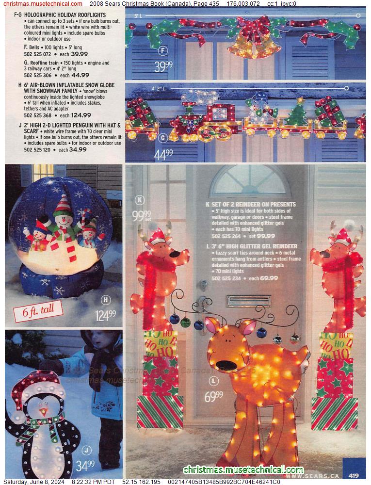 2008 Sears Christmas Book (Canada), Page 435