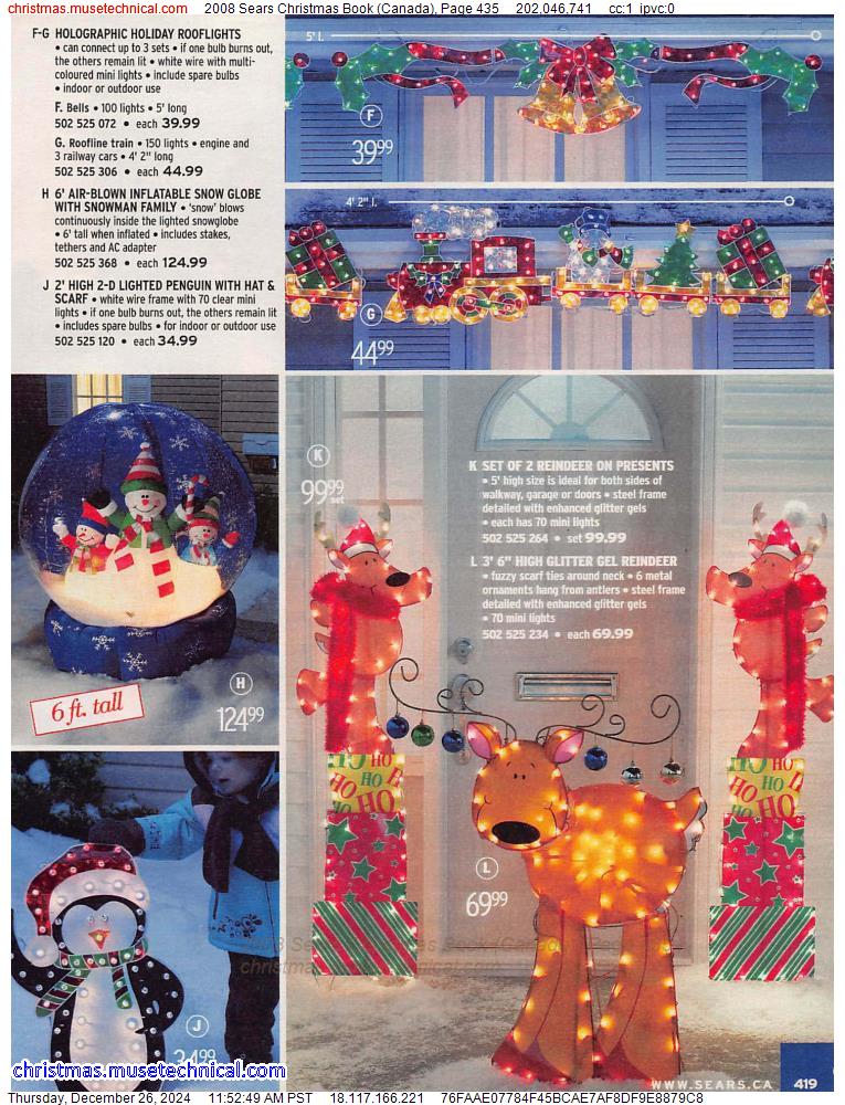 2008 Sears Christmas Book (Canada), Page 435