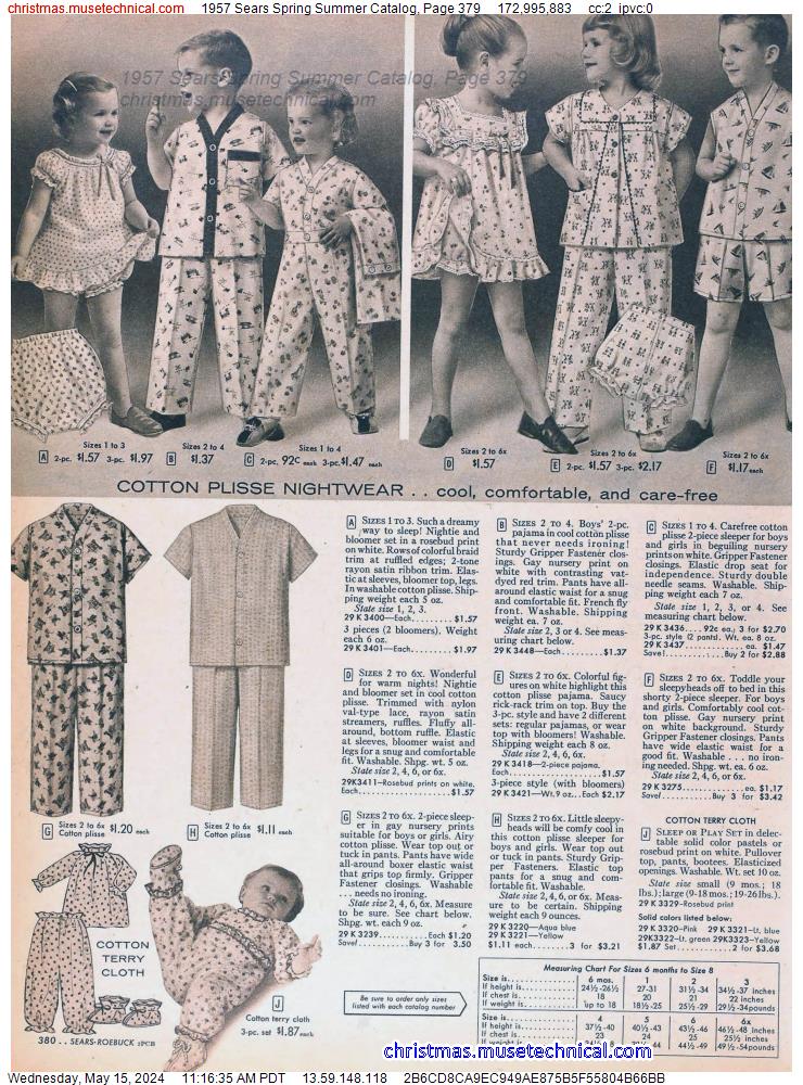 1957 Sears Spring Summer Catalog, Page 379