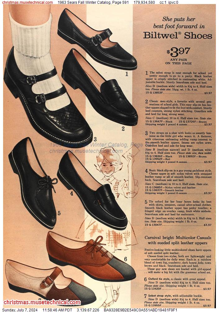 1963 Sears Fall Winter Catalog, Page 591