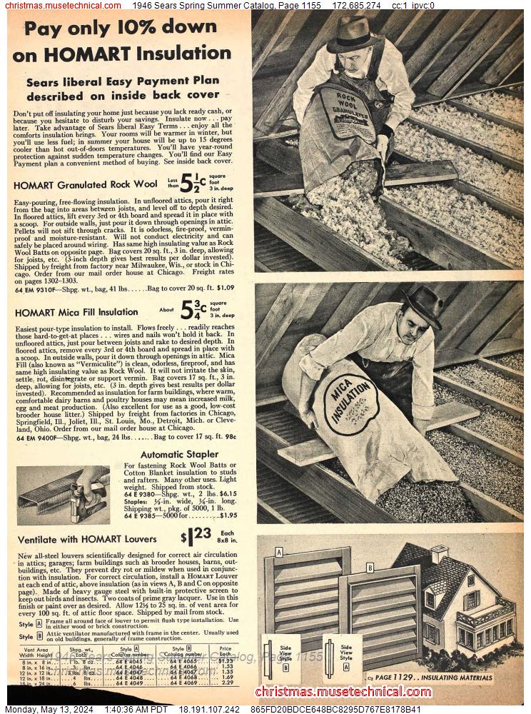 1946 Sears Spring Summer Catalog, Page 1155