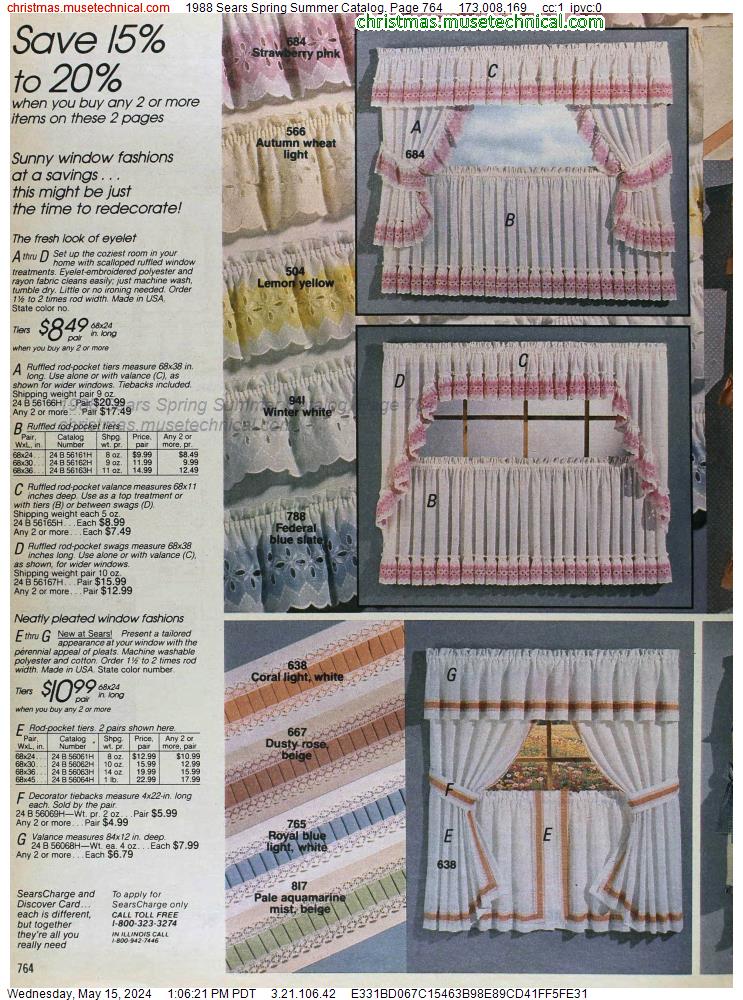 1988 Sears Spring Summer Catalog, Page 764