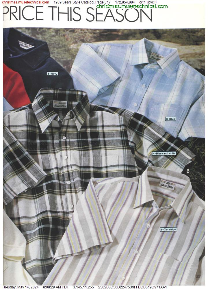 1989 Sears Style Catalog, Page 317