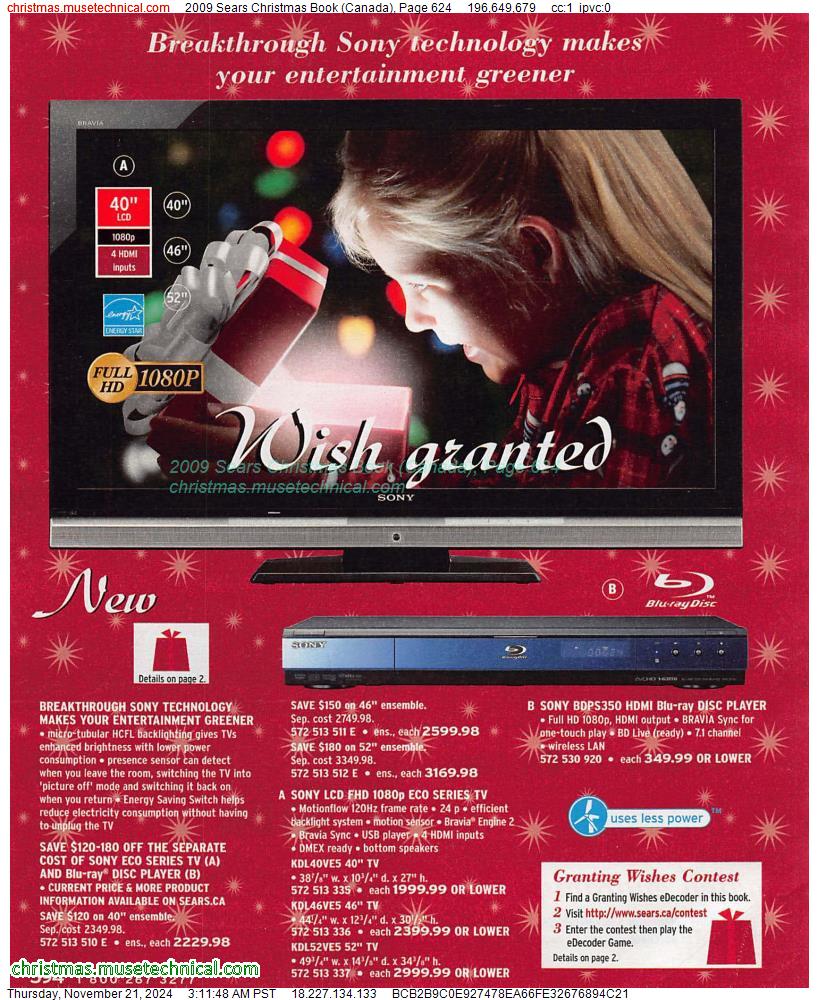 2009 Sears Christmas Book (Canada), Page 624