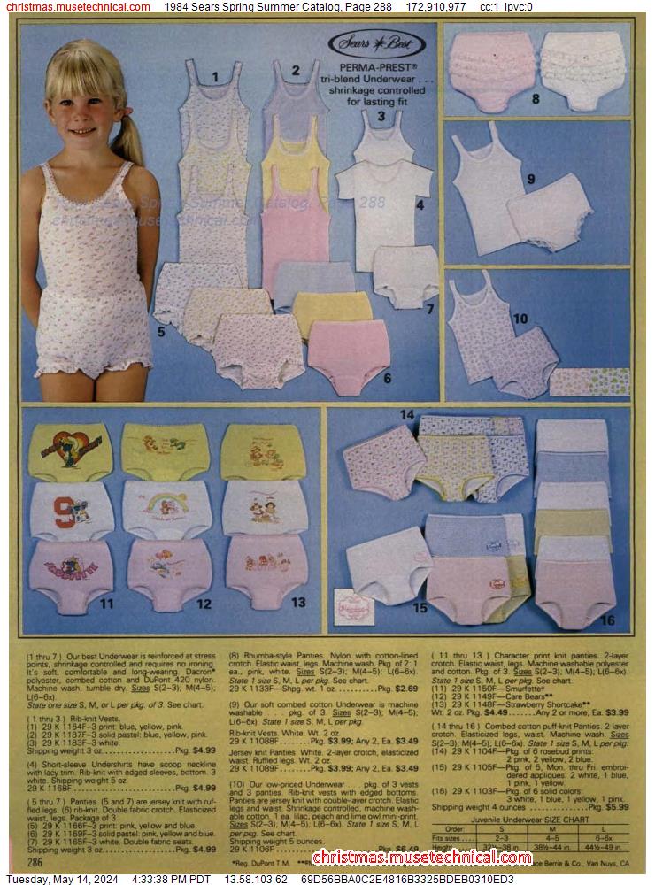 1984 Sears Spring Summer Catalog, Page 288