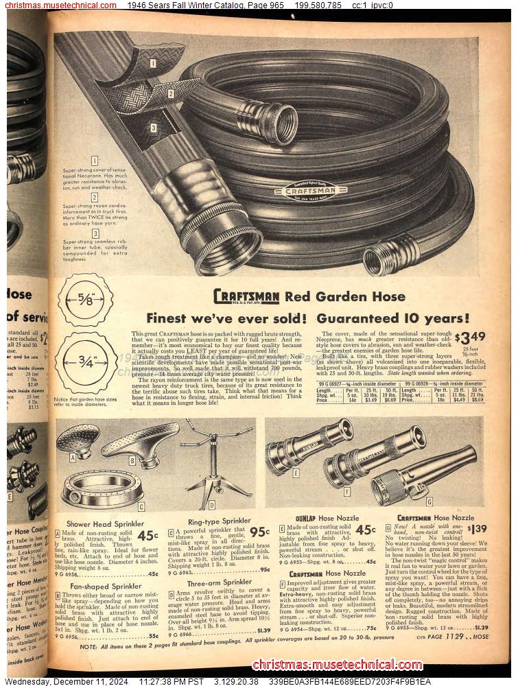 1946 Sears Fall Winter Catalog, Page 965