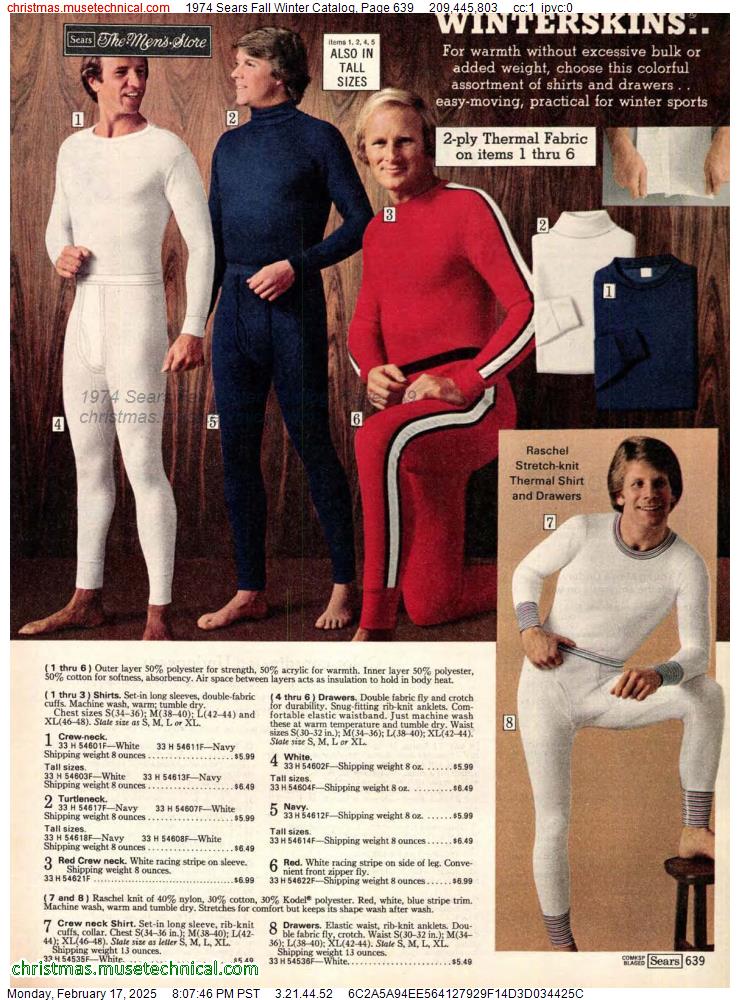 1974 Sears Fall Winter Catalog, Page 639