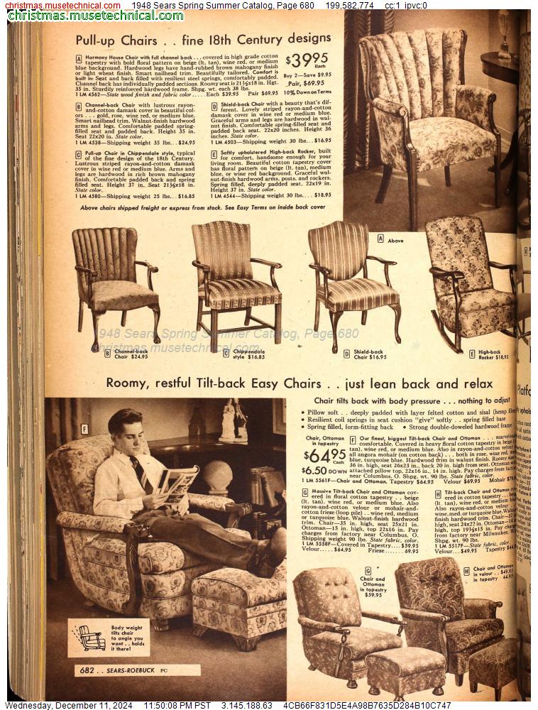 1948 Sears Spring Summer Catalog, Page 680