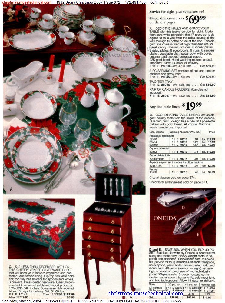 1992 Sears Christmas Book, Page 672