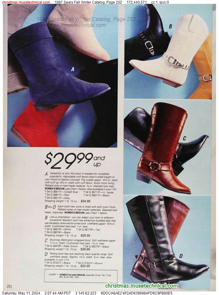 1987 Sears Fall Winter Catalog, Page 252