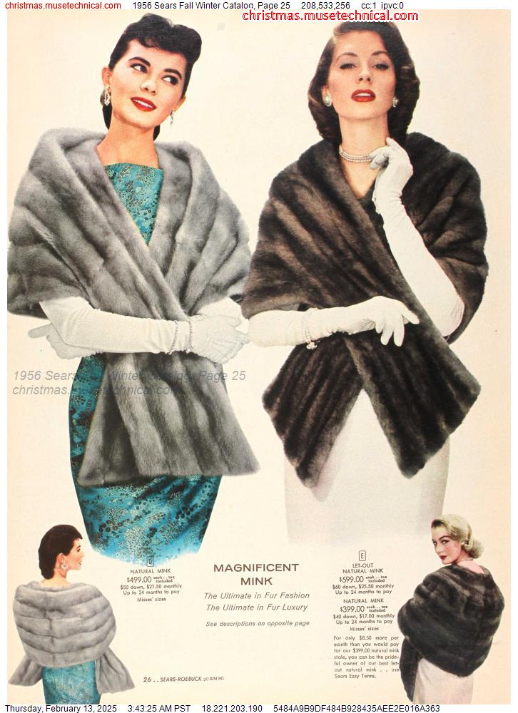 1956 Sears Fall Winter Catalog, Page 25