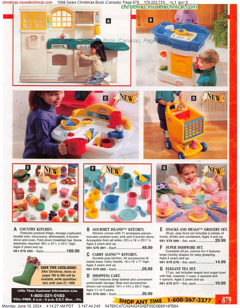 1998 Sears Christmas Book (Canada), Page 879