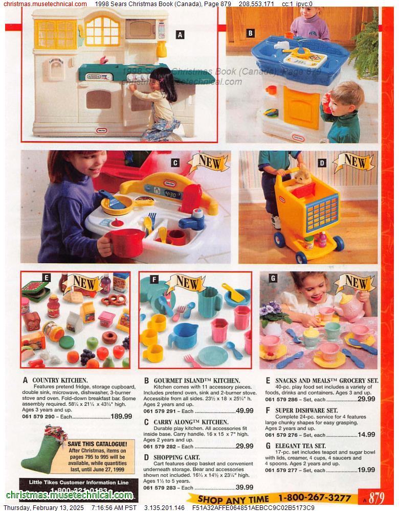 1998 Sears Christmas Book (Canada), Page 879