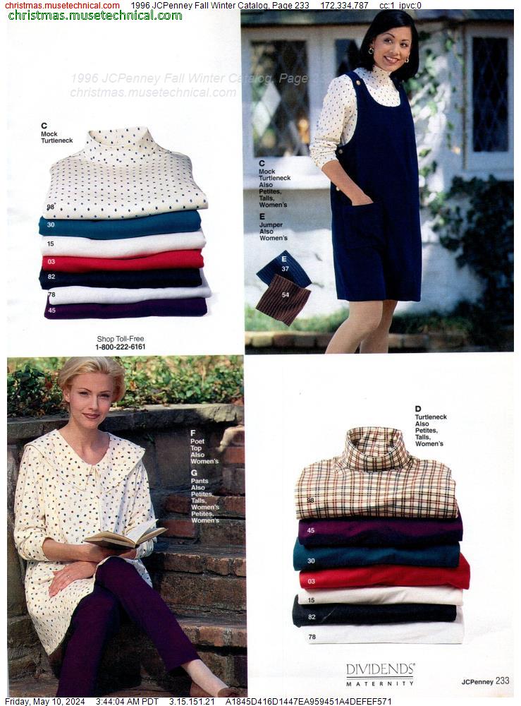 1996 JCPenney Fall Winter Catalog, Page 233