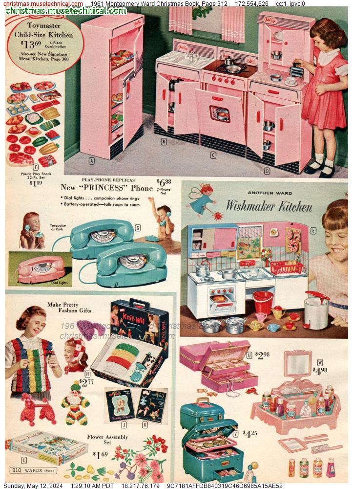 1961 Montgomery Ward Christmas Book, Page 312