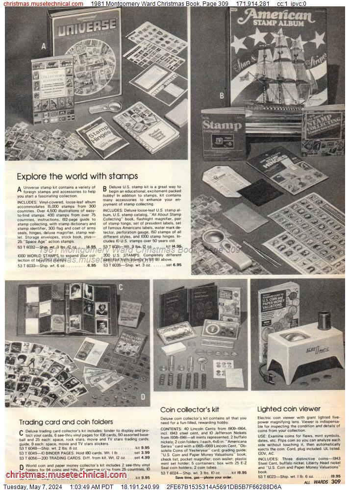 1981 Montgomery Ward Christmas Book, Page 309