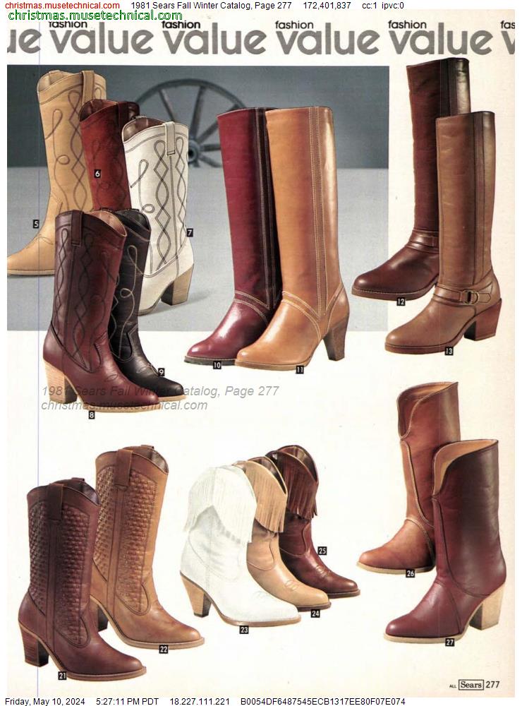 1981 Sears Fall Winter Catalog, Page 277