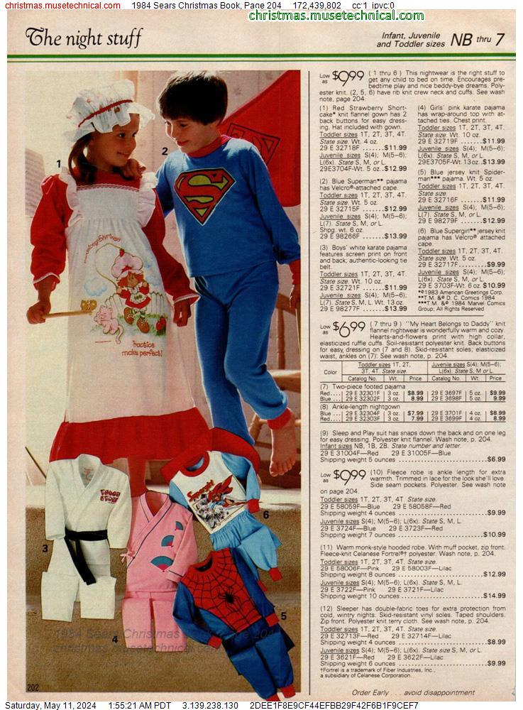 1984 Sears Christmas Book, Page 204
