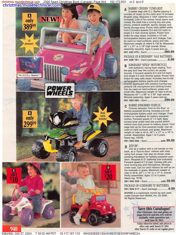 2000 Sears Christmas Book (Canada), Page 944