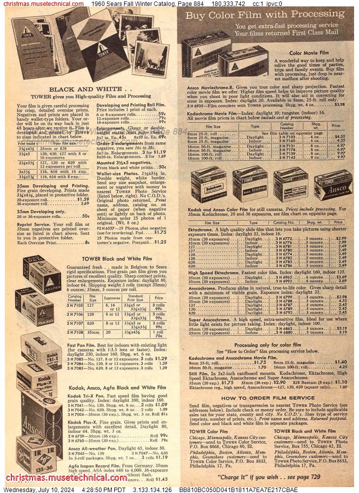 1960 Sears Fall Winter Catalog, Page 884