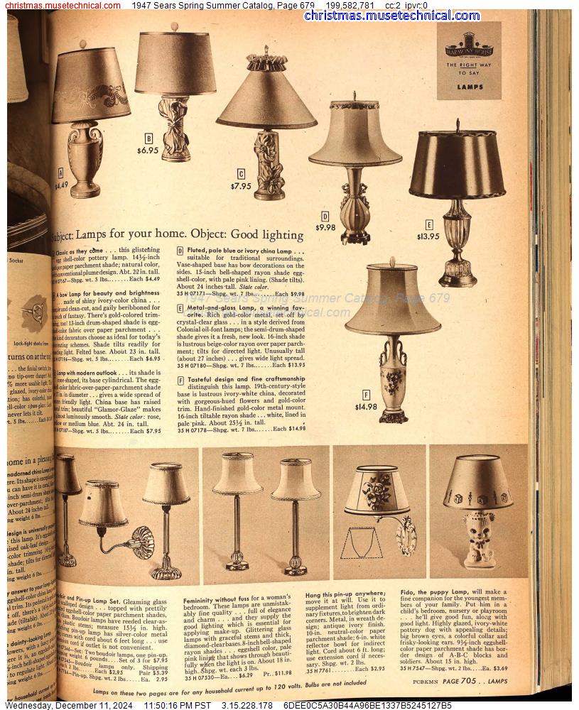 1947 Sears Spring Summer Catalog, Page 679