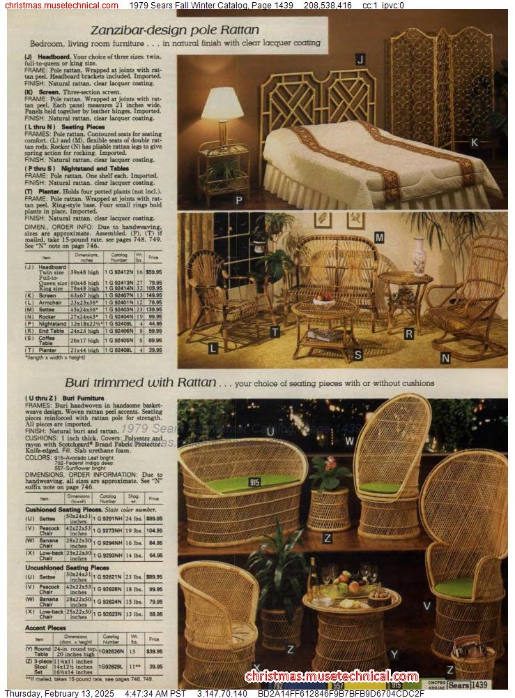 1979 Sears Fall Winter Catalog, Page 1439