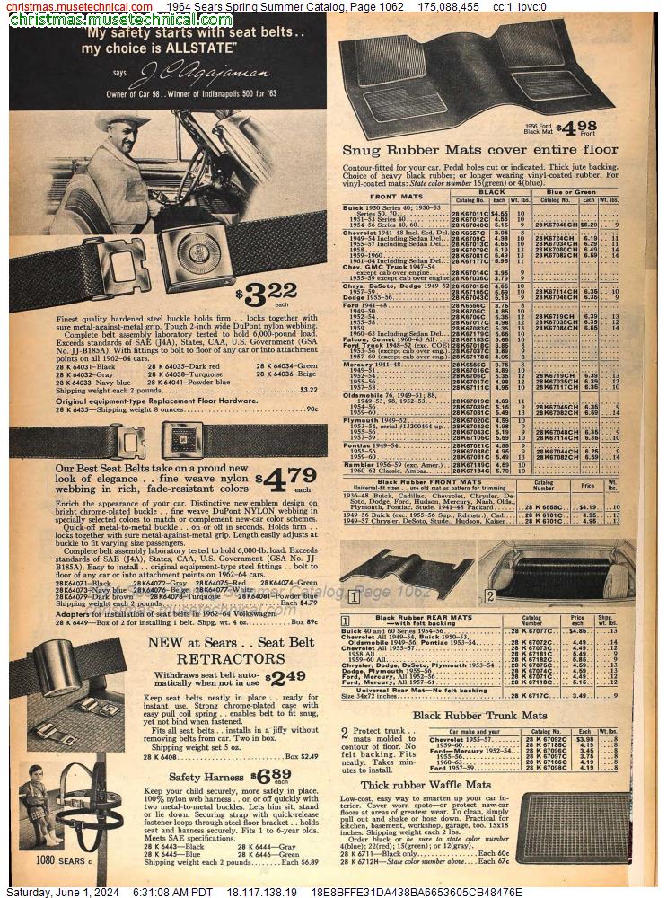1964 Sears Spring Summer Catalog, Page 1062
