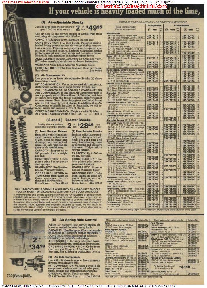 1976 Sears Spring Summer Catalog, Page 732