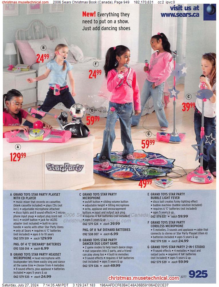 2006 Sears Christmas Book (Canada), Page 949