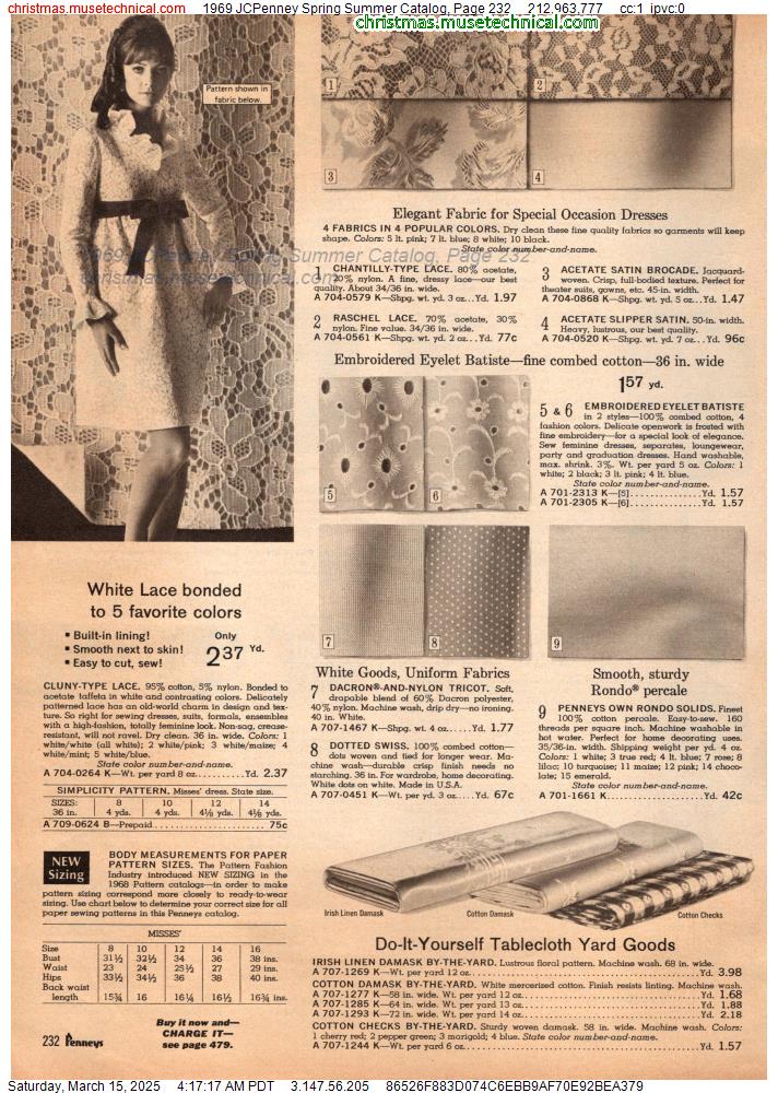 1969 JCPenney Spring Summer Catalog, Page 232