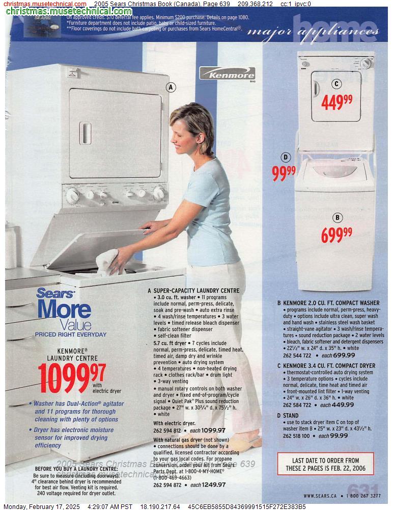 2005 Sears Christmas Book (Canada), Page 639