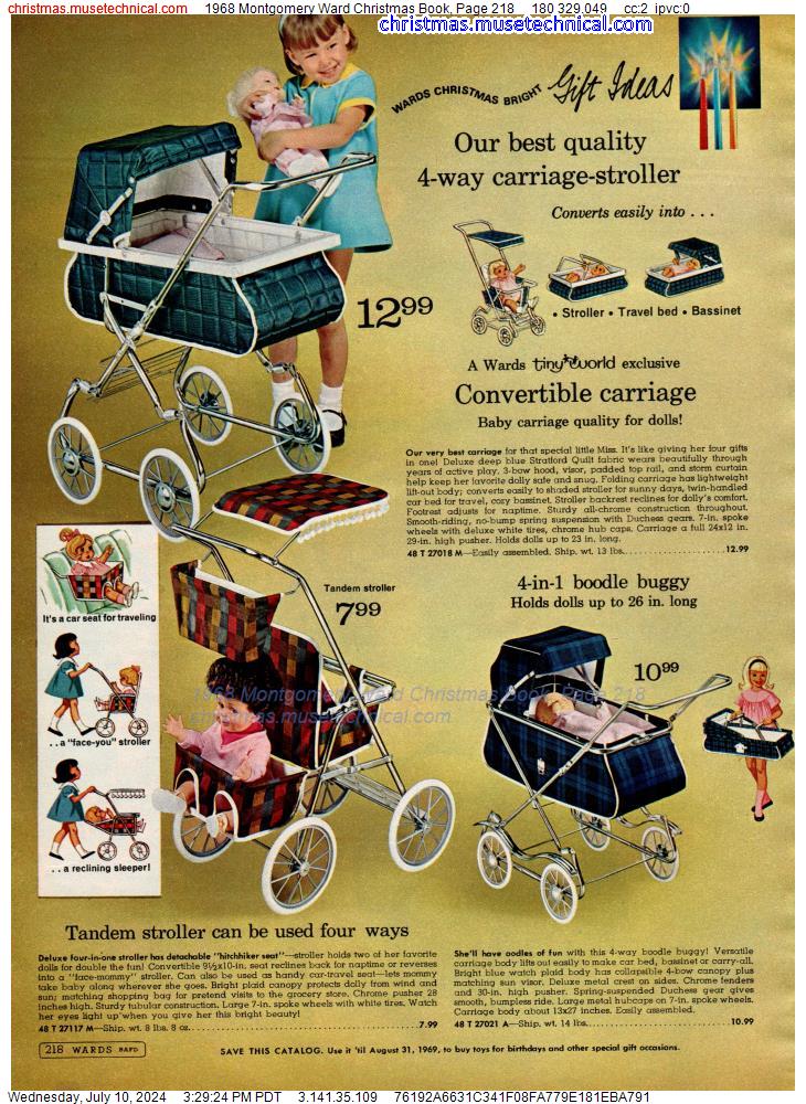 1968 Montgomery Ward Christmas Book, Page 218