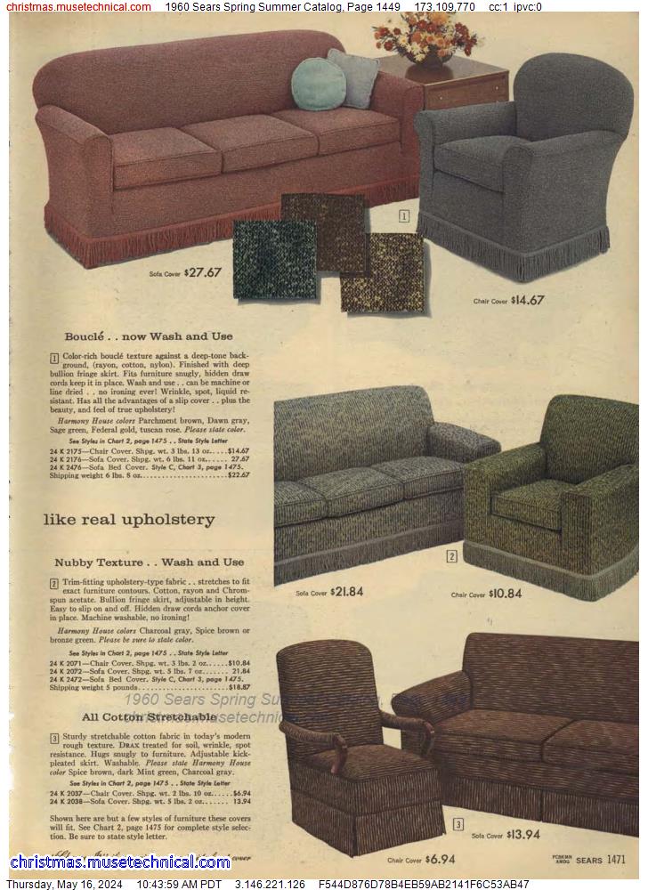 1960 Sears Spring Summer Catalog, Page 1449