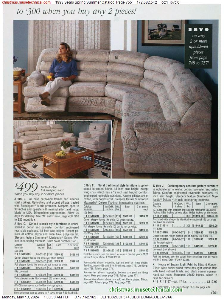 1993 Sears Spring Summer Catalog, Page 755
