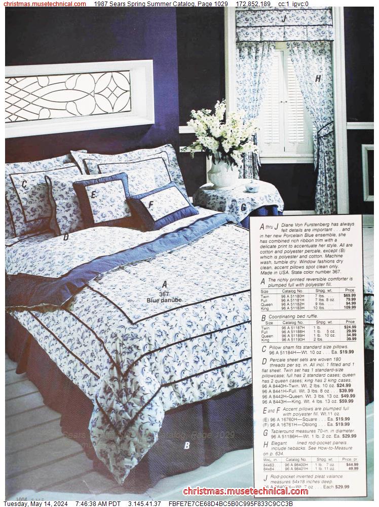 1987 Sears Spring Summer Catalog, Page 1029