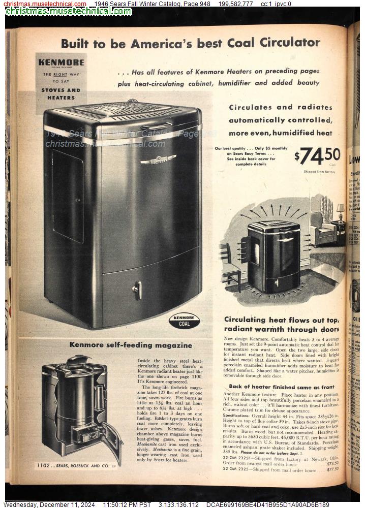 1946 Sears Fall Winter Catalog, Page 948