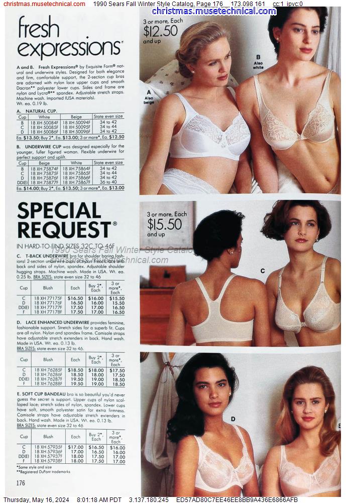 1990 Sears Style Catalog: Vintage Bras and Swimwear