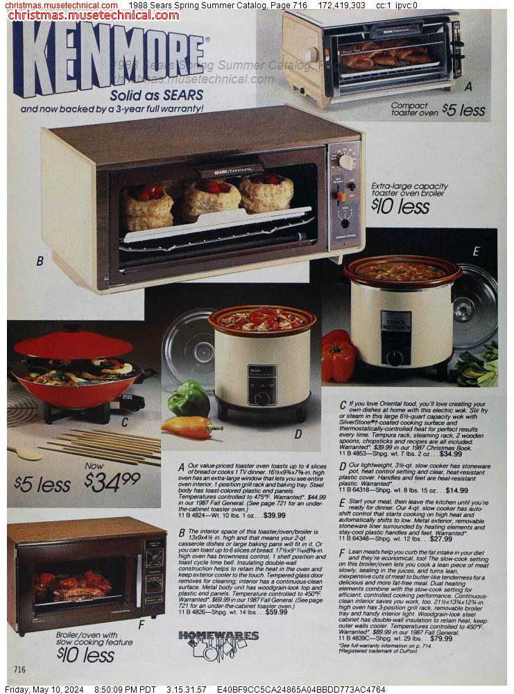 1988 Sears Spring Summer Catalog, Page 716
