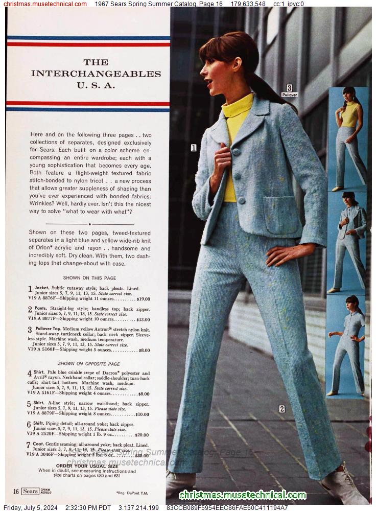 1967 Sears Spring Summer Catalog, Page 16
