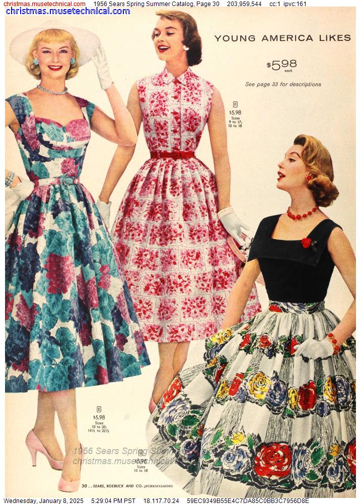 1956 Sears Spring Summer Catalog, Page 30 - Catalogs & Wishbooks