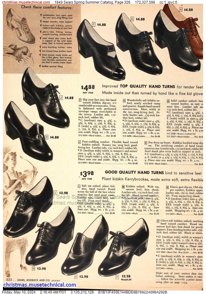1949 Sears Spring Summer Catalog, Page 326