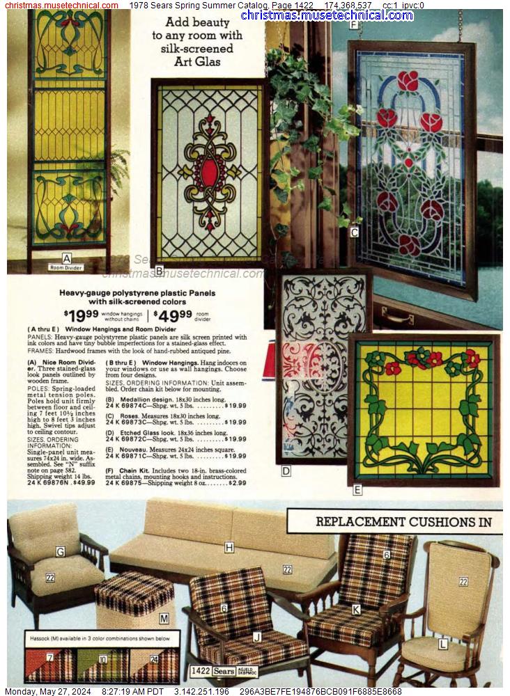 1978 Sears Spring Summer Catalog, Page 1422