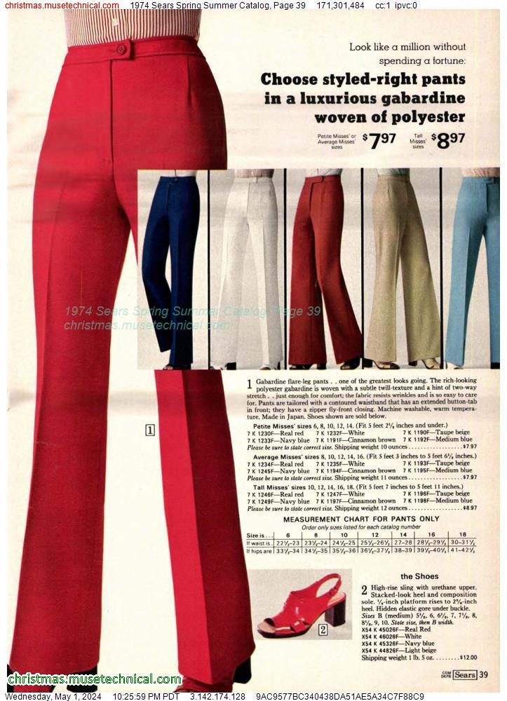 1974 Sears Spring Summer Catalog, Page 39
