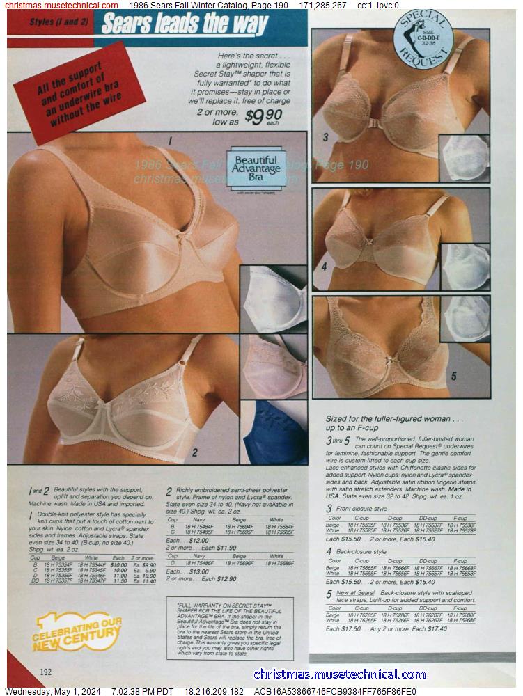 1986 Sears Fall Winter Catalog, Page 190