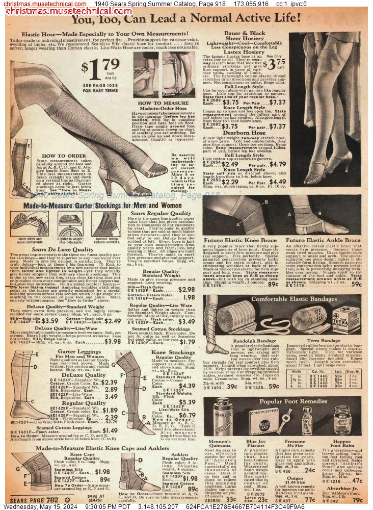 1940 Sears Spring Summer Catalog, Page 918