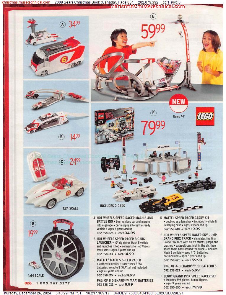 2008 Sears Christmas Book (Canada), Page 854