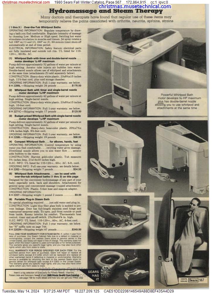 1980 Sears Fall Winter Catalog, Page 567