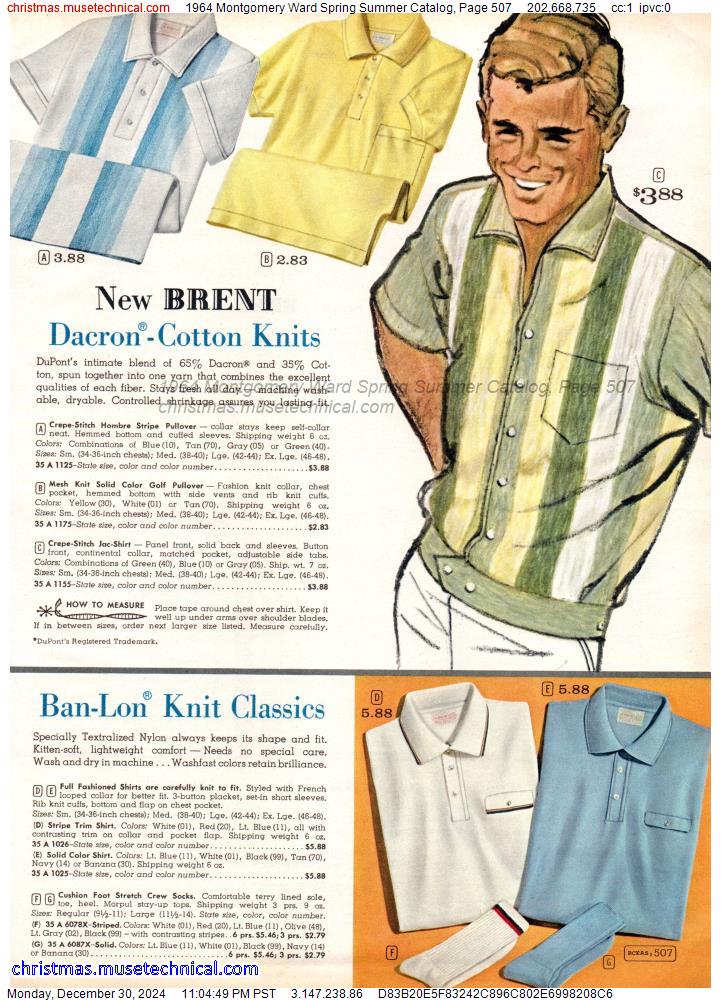 1964 Montgomery Ward Spring Summer Catalog, Page 507