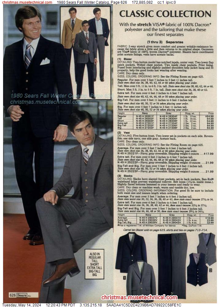 1980 Sears Fall Winter Catalog, Page 626