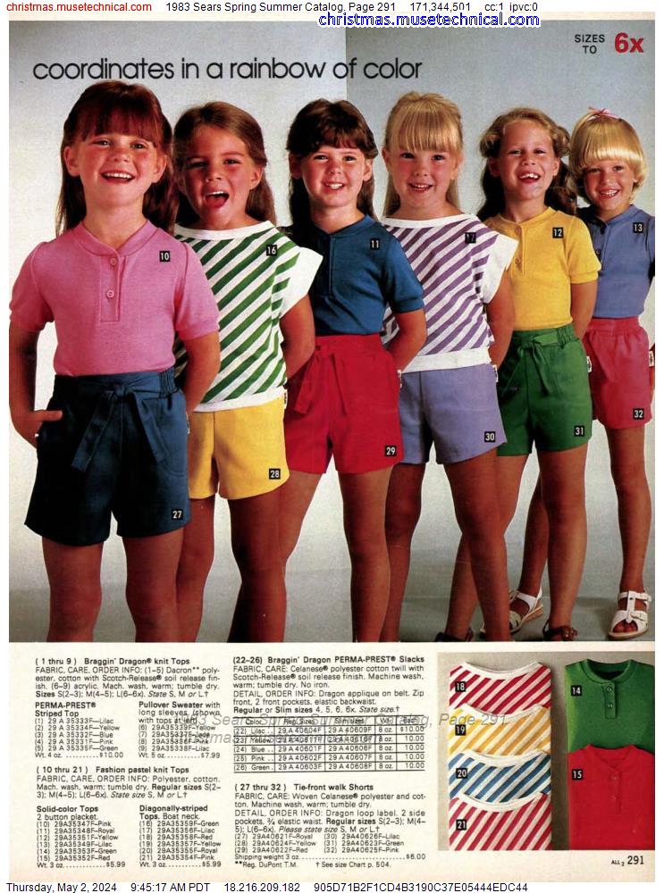 1983 Sears Spring Summer Catalog, Page 291